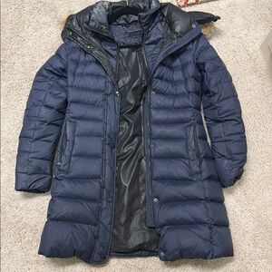 Andrew Marc Dark Blue Puffer Jacket